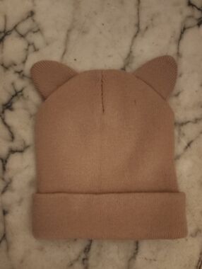 Cute Ear Beanie Hat - Light Brown